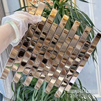 Розовое золото, зеркальный эффект, 300mm