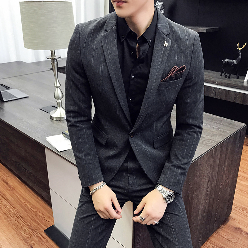 Spring and autumn suit suit men Korean youth trend tide men wedding ...