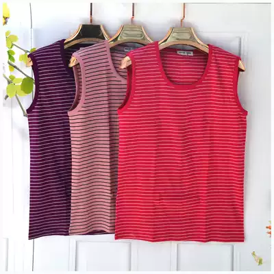 Women's cotton cardigan jacket wide shoulder sweatshirt middle-aged and elderly big size mother pullover vest underwear