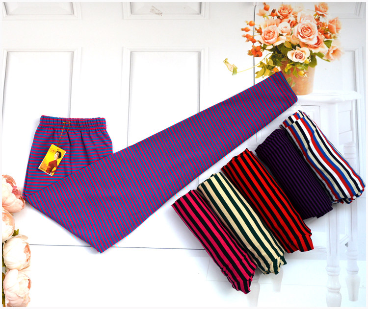 Lady Striped Sanitary Pants Woman Single Piece Leka Cotton Pure Cotton Mid Older size up size up Bottomed Inner Lap Pants Sanitary Pants