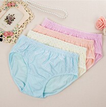 Middle aged and elderly ladies underwear women cotton high waist plus size loose fat mother breifs summer thin