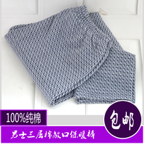 Middle-aged and old quilted warm pants plus fertilizer XL male trousers old thick cotton long johns dad piece pajamas