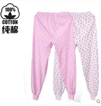Womens cotton trousers mens single piece of middle-aged and old age plus size cotton wool pants womens floral cotton pants women