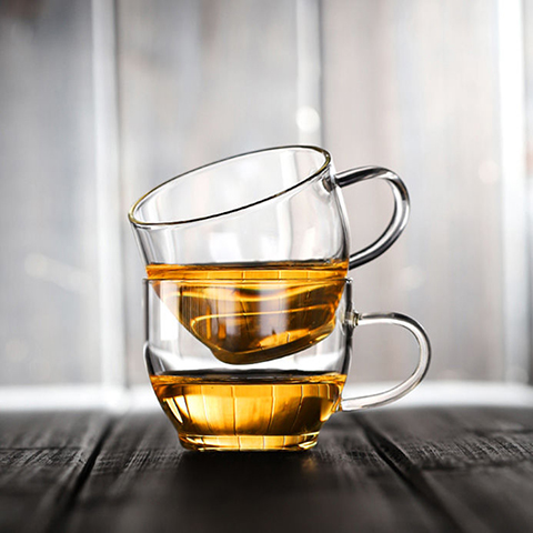 Tea Hall 80ml small tea cup heat resistant glass kung fu tea cup drink tea cup to bomb crack cup