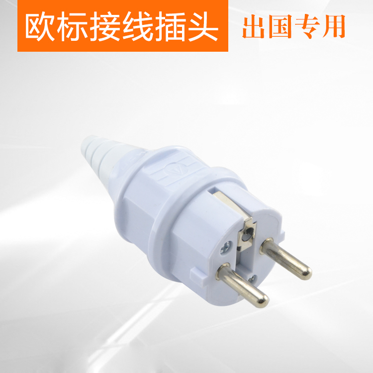Black and white European standard plug German standard European standard plug wiring European plug 16A250V
