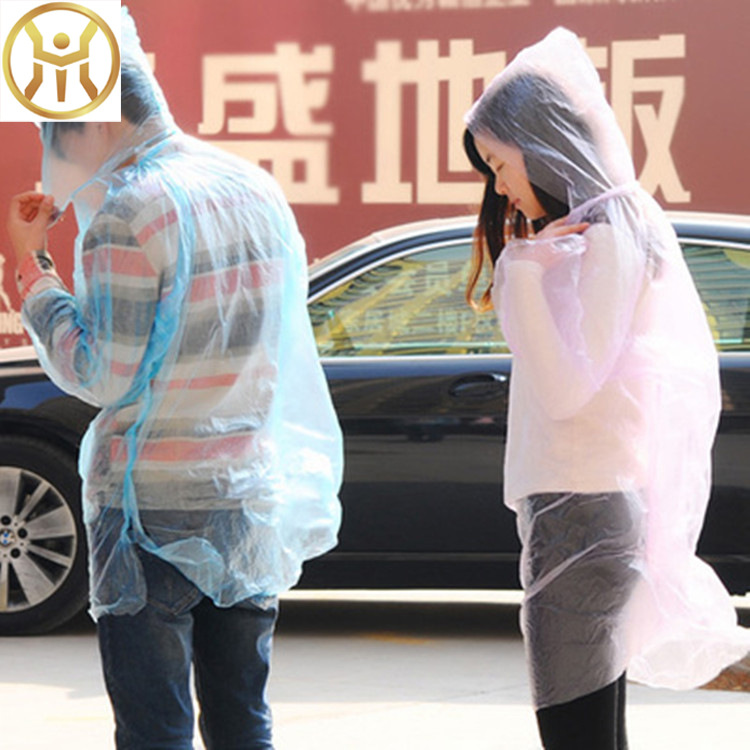 Ngoài trời dùng một lần áo mưa du lịch leo núi dày dùng một lần poncho mưa trong suốt quần phù hợp với nam giới trưởng thành và phụ nữ lớn áo mưa cánh dơi