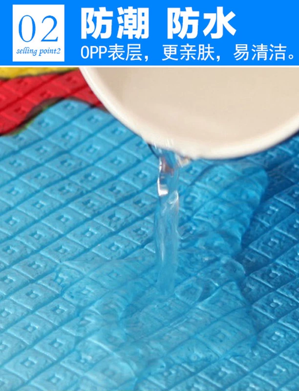 Có thể gập lại sàn để trần ngủ mat mat nệm nệm dày lười biếng đệm đôi sàn mat tự động dày độ ẩm kymdan nệm