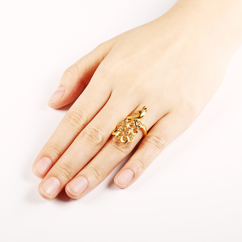 Wando Classic Lover S Jewelry Gold Colour Dragon Phoenix Couples Wedding Rings Adjustable Size Wholesale Rings Gifts R72 Rings Aliexpress