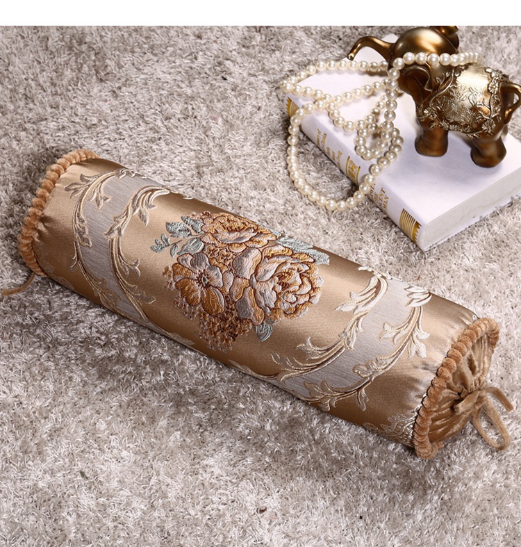 Gối kẹo châu Âu mới Trung Quốc phong cách dân tộc Trung Quốc phong cách sofa hình trụ đệm gối tay gối gối đệm ghế