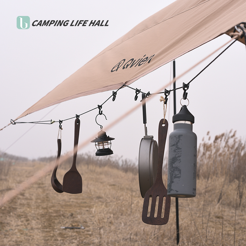 Thick canopy hanging rope outdoor camping hanging rope multi-functional clothesline adjustable non-slip canopy rope