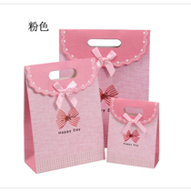 Bow bag Bow sticky flap flap gift bag birthday gift bag carry paper bag