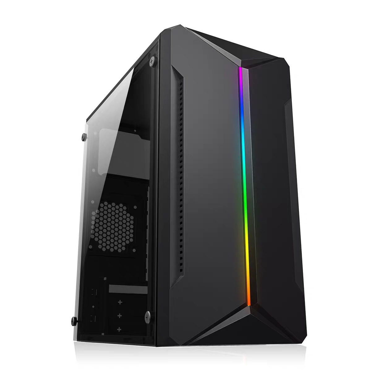 Боковое игровое стекло для настольных компьютеров ATX, изготовленное своими руками для больших и малых хостов, корпус с пустым корпусом, задняя проводка блока питания