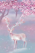 Wood puzzle 300 500 1000 pieces of large adult decompression boy girls Children puzzle peach blossom Elk