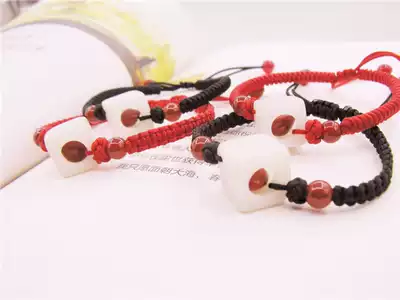 Men and women diy necklace red rope couple hand hand rope exquisite dice an red bean into the bone Acacia know