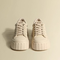 BVLILKA focuses on high-end new height thick-soled white shoes ins versatile rhombus design sports sneakers