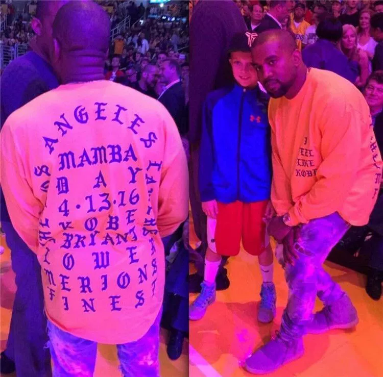 Kanye West I Feel Like Kobe long sleeve commemorate T shirt JKP1069