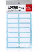 Del 7180 self-adhesive label white sticker 13 × 38mm × 14 pieces 12 bags