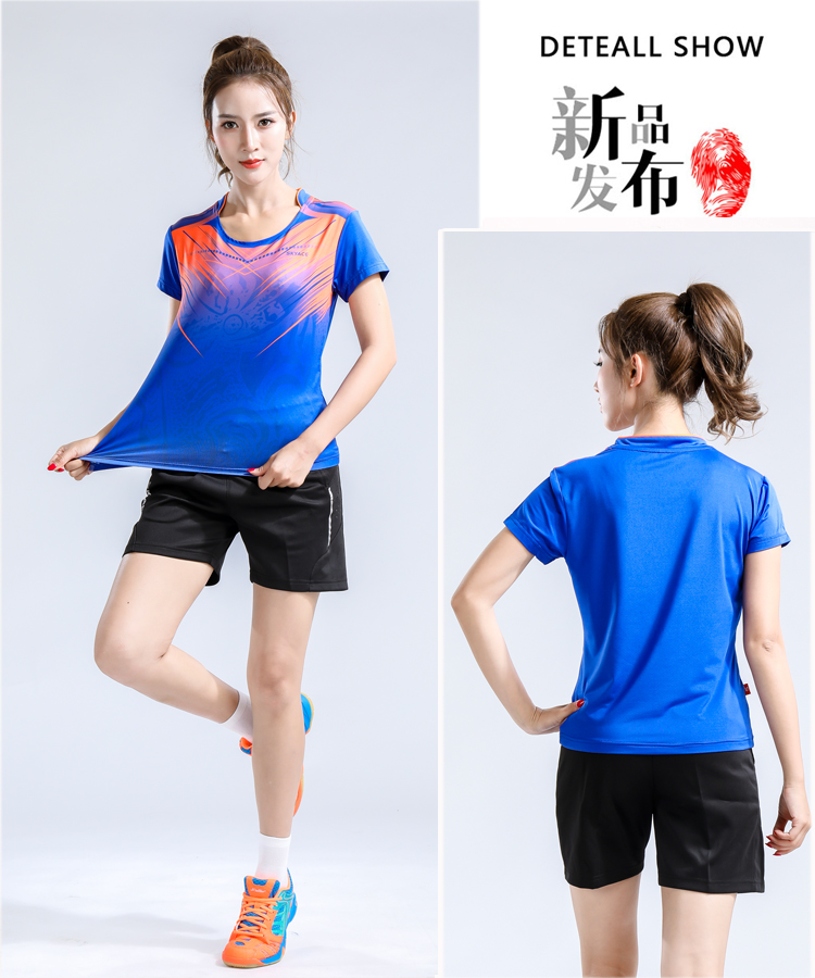 Tùy chỉnh chính hãng quần áo bóng chuyền nhanh khô phù hợp với nam giới và phụ nữ tay ngắn thể thao thoáng khí hàng áo huấn luyện đội thi quả bóng chuyền da	