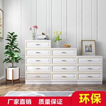 Special Nordic chest chest chest modern storage drawer bedroom three-bucket four-bucket Cabinet white paint-free cupboard