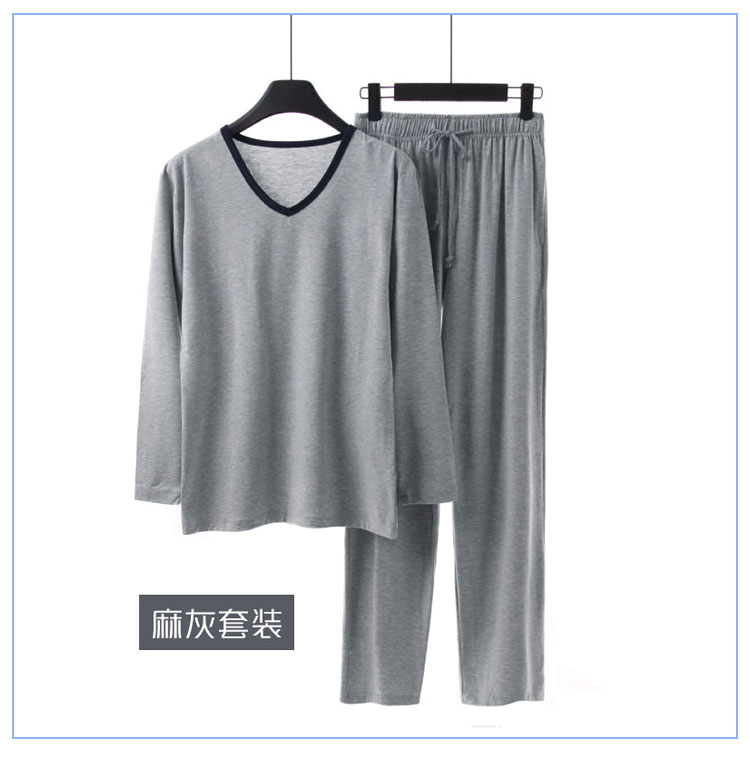 Đồ ngủ nam dịch vụ gia đình Bộ đồ ngủ mùa xuân và mùa thu nhà mỏng đồ bộ mặc nhà