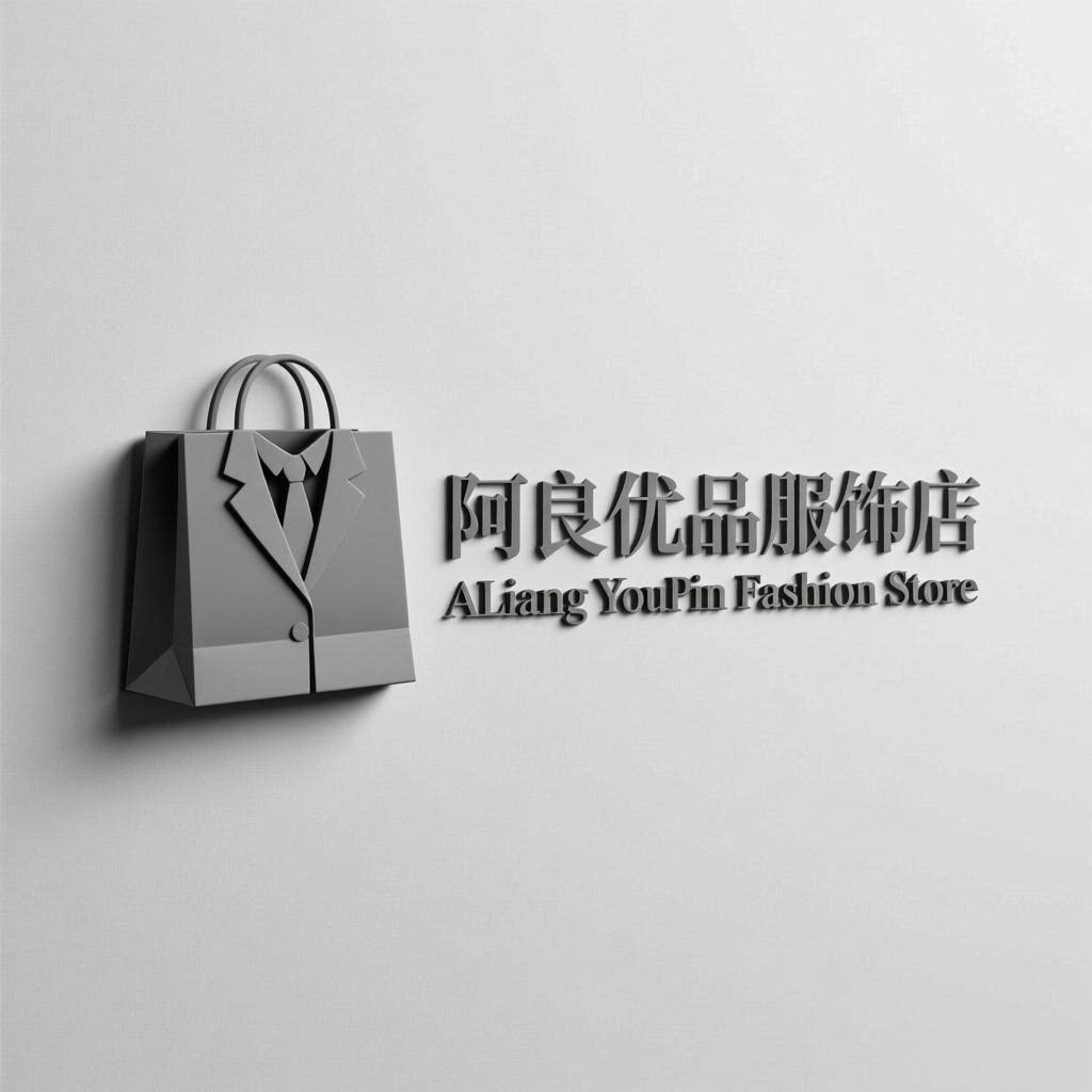 阿良中老年优品服饰店的LOGO