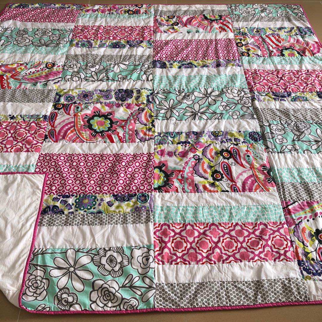 Clear cabin only 40 strips of pure cotton clip cotton parquet hand quilted large size 225 * 225cm single piece