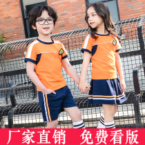 Kindergarten garden clothes Summer graduation photo clothing Primary school children summer sports summer short-sleeved shorts class clothes