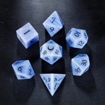 Lace Agate Cthulhu Dice DnD Dice Dungeons and Dragons Running Group Dice Set Gemstone D20 Customized