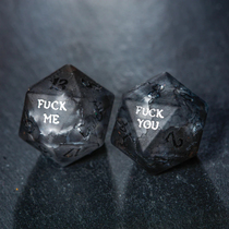 Frosted relief gem DND dice running group engraving customized COC running group Cthulhu running group Dungeons and Dragons