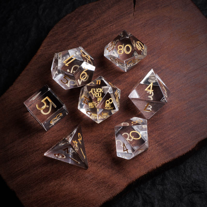 K9 Crystal TRPG dice COC running group dice DnD dice Ksulu calls the new font customization of table tour