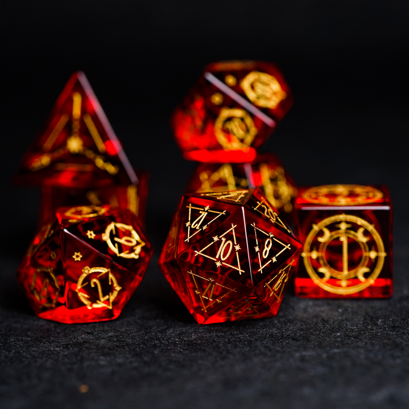 Pomegranate Stone DND Running Group Dice COC Run group TRPG dice magic Fengyun and underground city jewel magic gusts