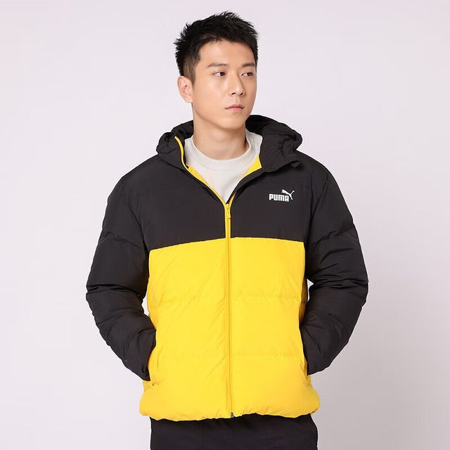 PUMA ຜູ້ຊາຍລະດູຫນາວໃຫມ່ກິລາອົບອຸ່ນ windproof ສະດວກສະບາຍລົງ jacket 534502-01