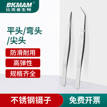 Stainless Steel Dressing Tweezers Group Pei Tweezers Lab Water Grass Tweezers Clips Stainless Steel Scissors Tips Tweezers Bending