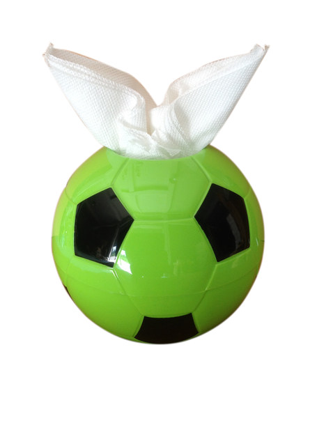 Hot-selling Korean creative fashion homeware plastic colorful football tissue storage box round square roll paper tube