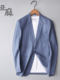 Linen Blazer for Men, Spring and Autumn Thin Style, Slim Fit, Korean Version, Vintage Cotton-Linen Business Casual Single-Piece Suit, Plus Size Jacket