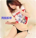 Kích thước lớn Đồ lót nữ Nhật Bản thong gợi cảm cà vạt màu rộng D quần T quần cám dỗ quần chip đôi Giống cái
