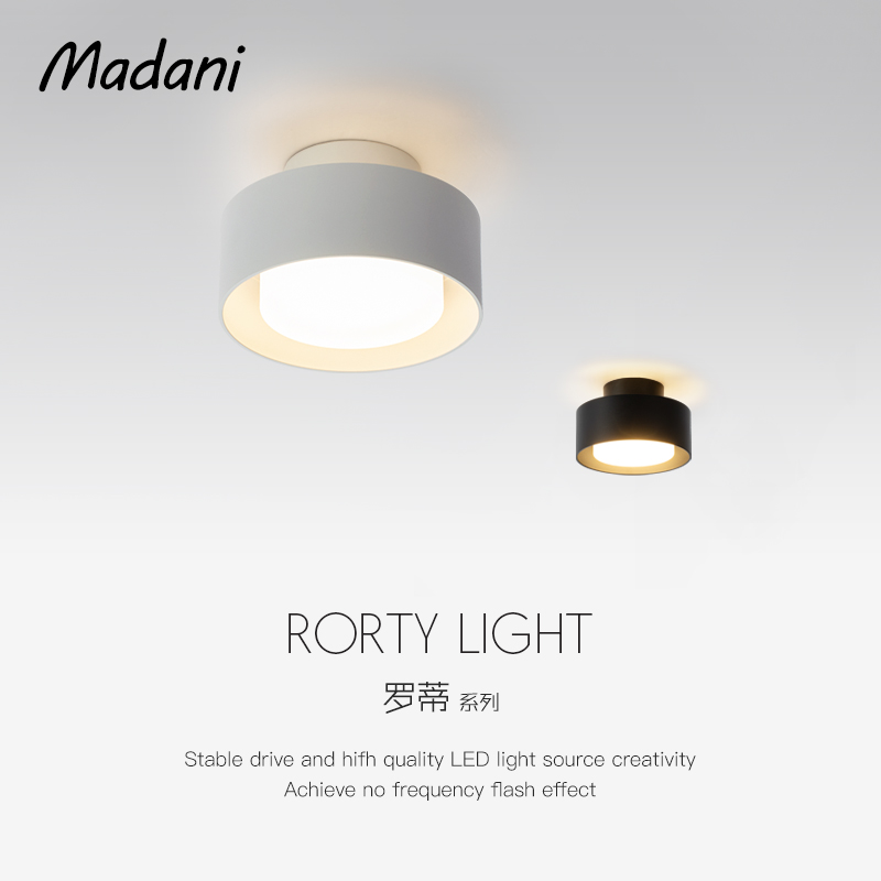 Madani Madani Rotie entryway lamp aisle ceiling light led round balcony light modern minimalist creative light