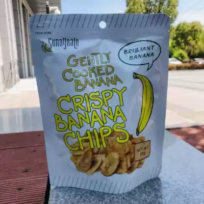 Philippine Sunny Dale Golden Sabah banana slices pure banana taste crispy 80g bagged casual