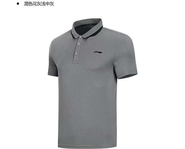 Li Ning đích thực mùa thu mới cho nam áo thun thấm hút mồ hôi tay ngắn Áo sơ mi POLO APLN277 / 132 - Áo polo thể thao