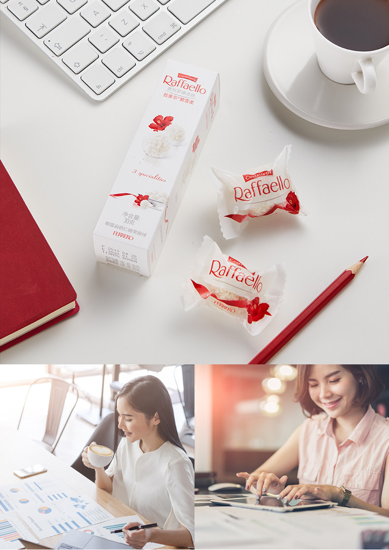 费列罗 Ferrero 拉斐尔椰蓉扁桃仁糖果酥球 48粒装 图5