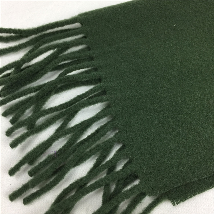 Biển xanh trường eunuch khăn chính hãng Pei Fa đích thực olive màu xanh lá cây Wu mô hình 100% tinh khiết len ​​khăn mùa thu và mùa đông mua khăn phượt