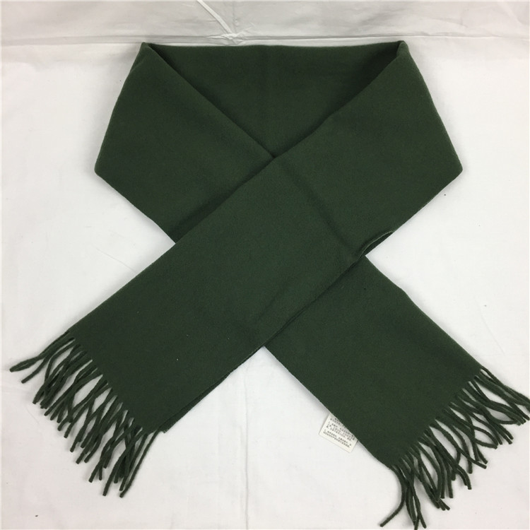 Biển xanh trường eunuch khăn chính hãng Pei Fa đích thực olive màu xanh lá cây Wu mô hình 100% tinh khiết len ​​khăn mùa thu và mùa đông mua khăn phượt