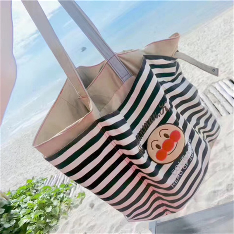 Bread baby Superman parent-child mommy bag large capacity single shoulder hand striped pure cotton cloth child double shoulder small shoulder bag