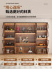 Display Cabinet with Glass Doors for Figurines, Building Blocks, Home Wine Cabinet, Living Room Blind Box Toys, Lego Figurines, Model Bookshelf