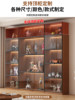 Display Cabinet with Glass Doors for Figurines, Building Blocks, Home Wine Cabinet, Living Room Blind Box Toys, Lego Figurines, Model Bookshelf