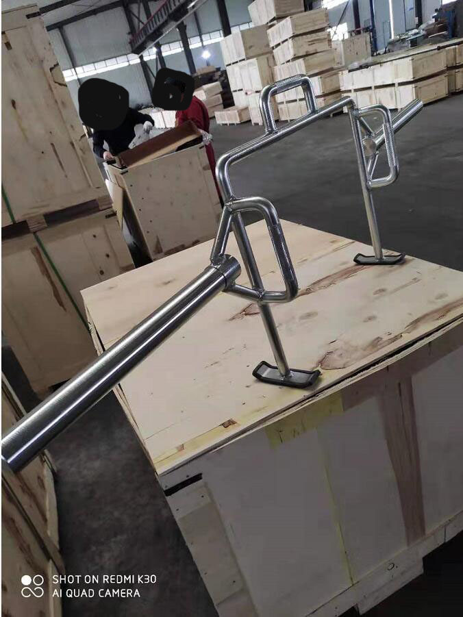 Open hard pull large ring barbell bar hexagonal barbell bar squat shrug multi-position fitness equipment dual-use