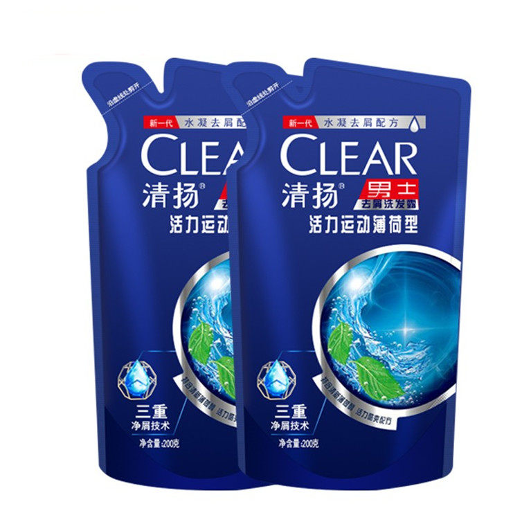 Clear shampoo bag small package disposable portable men and women special shampoo 200ml travel refill