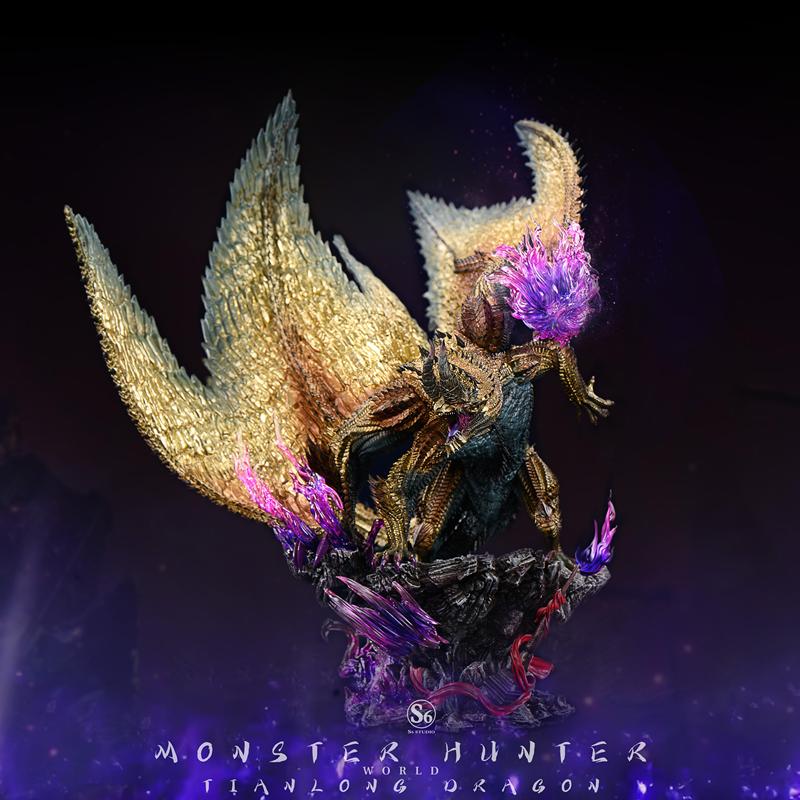 【Authentic in Stock】S6 Monster Hunter World Merchandise Skyward Dragon Figure Gk Model Trendy Gift