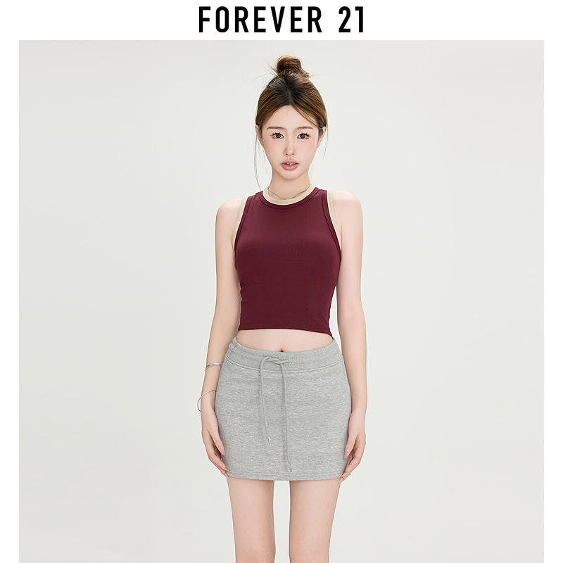 Forever 21 American Style 2024 Summer New Backless Waist-Cinching Slim-Fit Sleeveless Thin Tank Top Forever 21 American Style 2024 Summer New Backless Waist-Cinching Slim-Fit Sleeveless Thin Tank Top