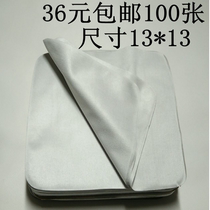 Suede glasses cloth Gray a box of 100 sheets can be customized printable printing wipe cloth without hair can be individually packaged